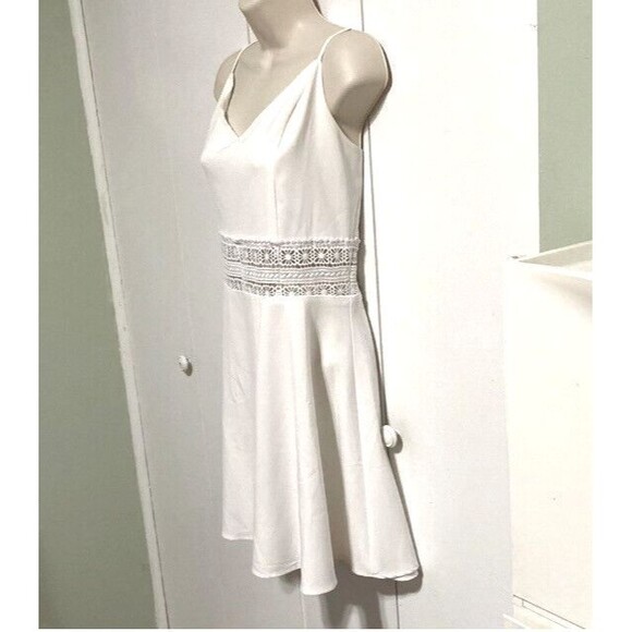 Summer Mini Dress Flowy  Wedding Casual Party Dress Womens Large - Picture 4 of 15